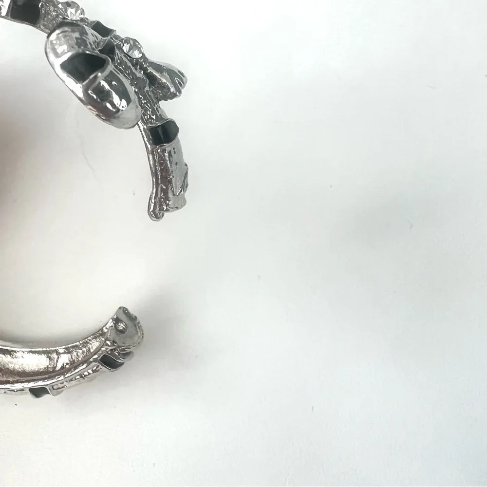 Rhinestone Panther Bangle - Picture 4 of 7